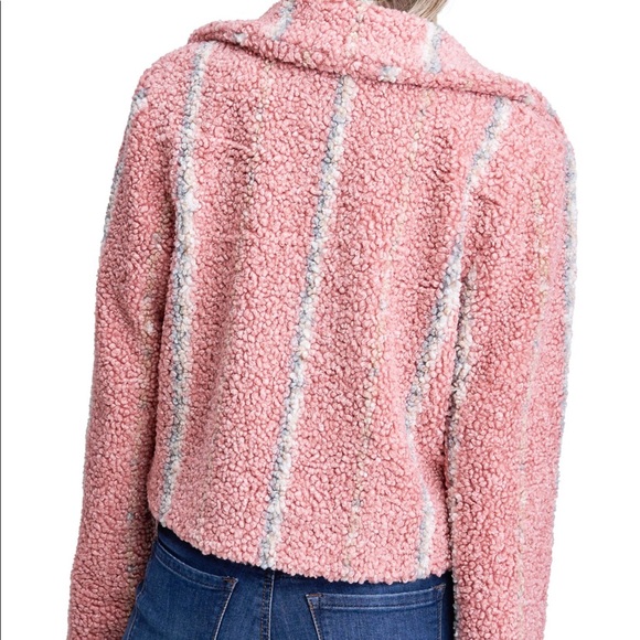 Plaid Faux Shearling Jacket - Picture 2 of 3